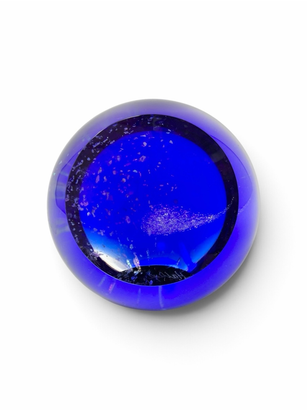 Glass Eye Studio Halley’s Comet Paperweight Rare Collectible Celestial Series